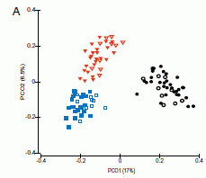 Fig 1A, showing clustering of data for 2 individuals.
