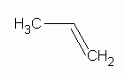 Propene, 2-dimensional drawing