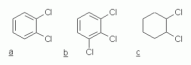 Quiz, Use of ortho, etc. Structures for parts a-c.